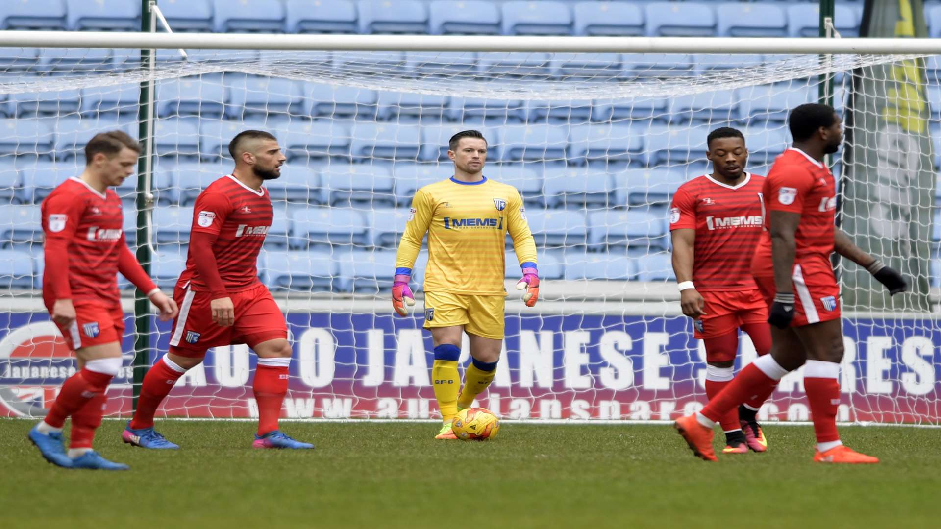 Gillingham go 2-0 down at Coventry Picture: Barry Goodwin