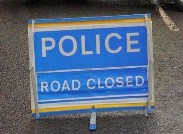 The A256 has been closed after a crash between a car and motorbike. Stock picture