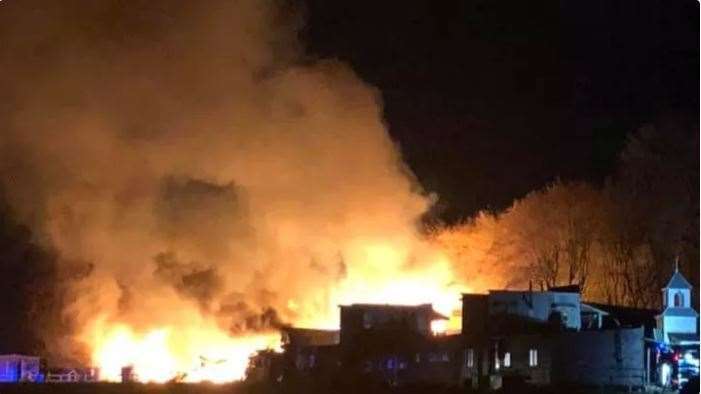 Laredo Western Town has been hit by a fire. Picture: GoFundMe/ Giles Harry