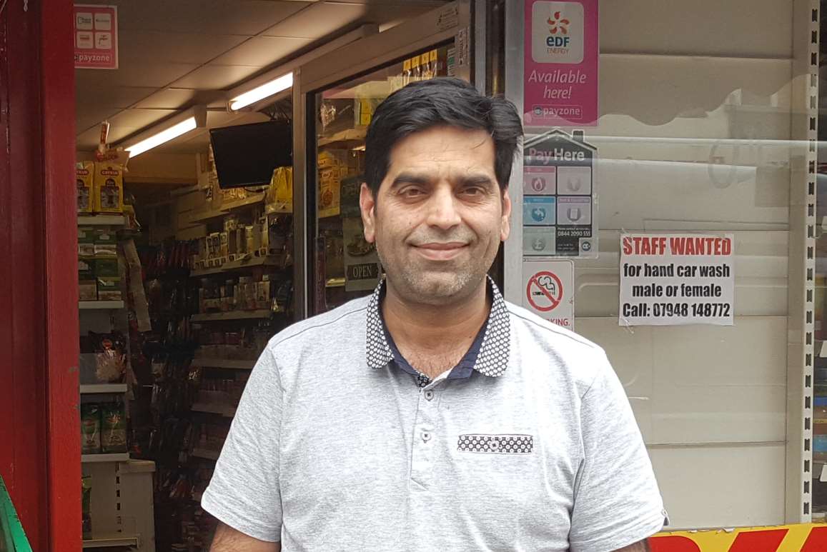 Asghar Khan Tia, owner of Thanet Quality Foods, says he is worried for his younger relatives