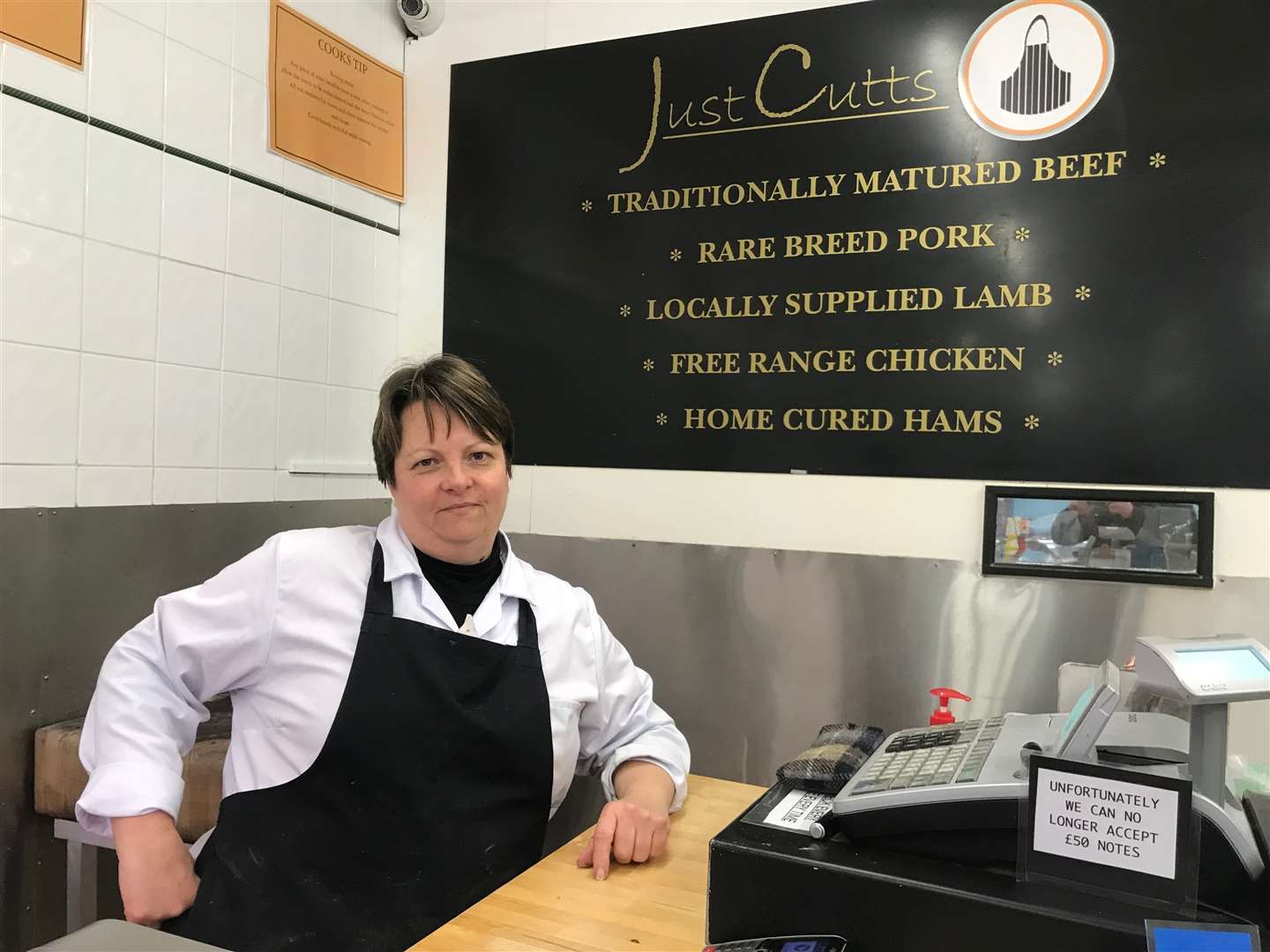 Teresa Cutts, owner of Just Cutts Butchers