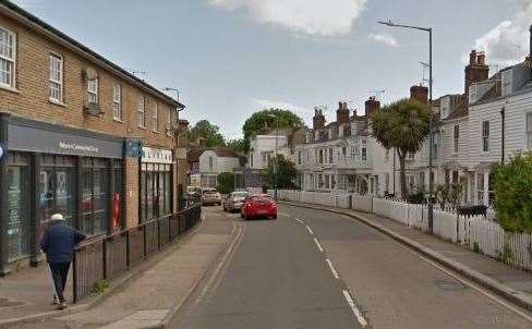 The incident took place in Canterbury Road, Whitstable. Picture: Google
