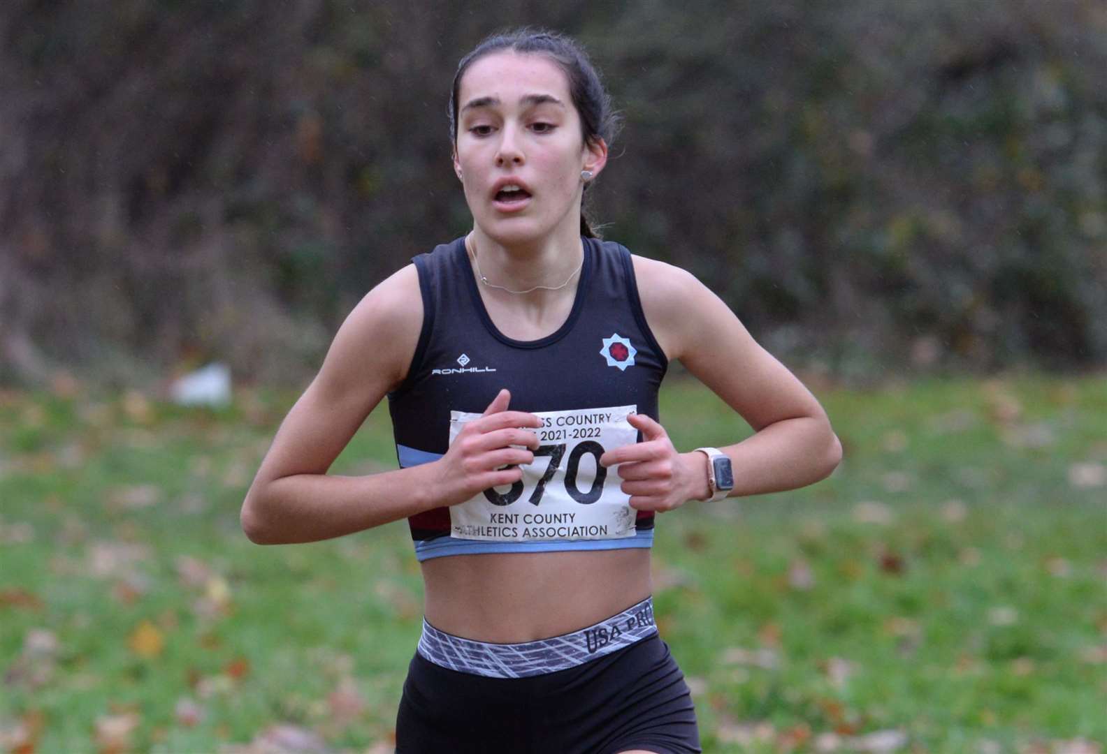 Hannah Clark of Blackheath and Bromley was third in the under-17 women's category. Picture: Chris Davey (53364440)