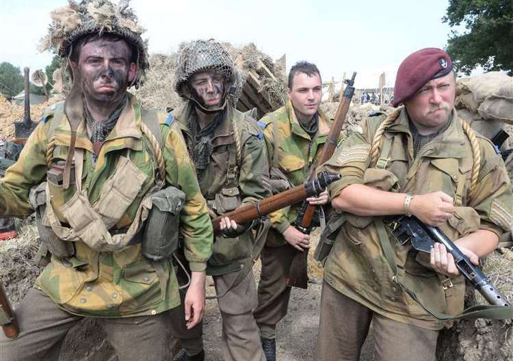War reenactments took place at The War and Peace Show