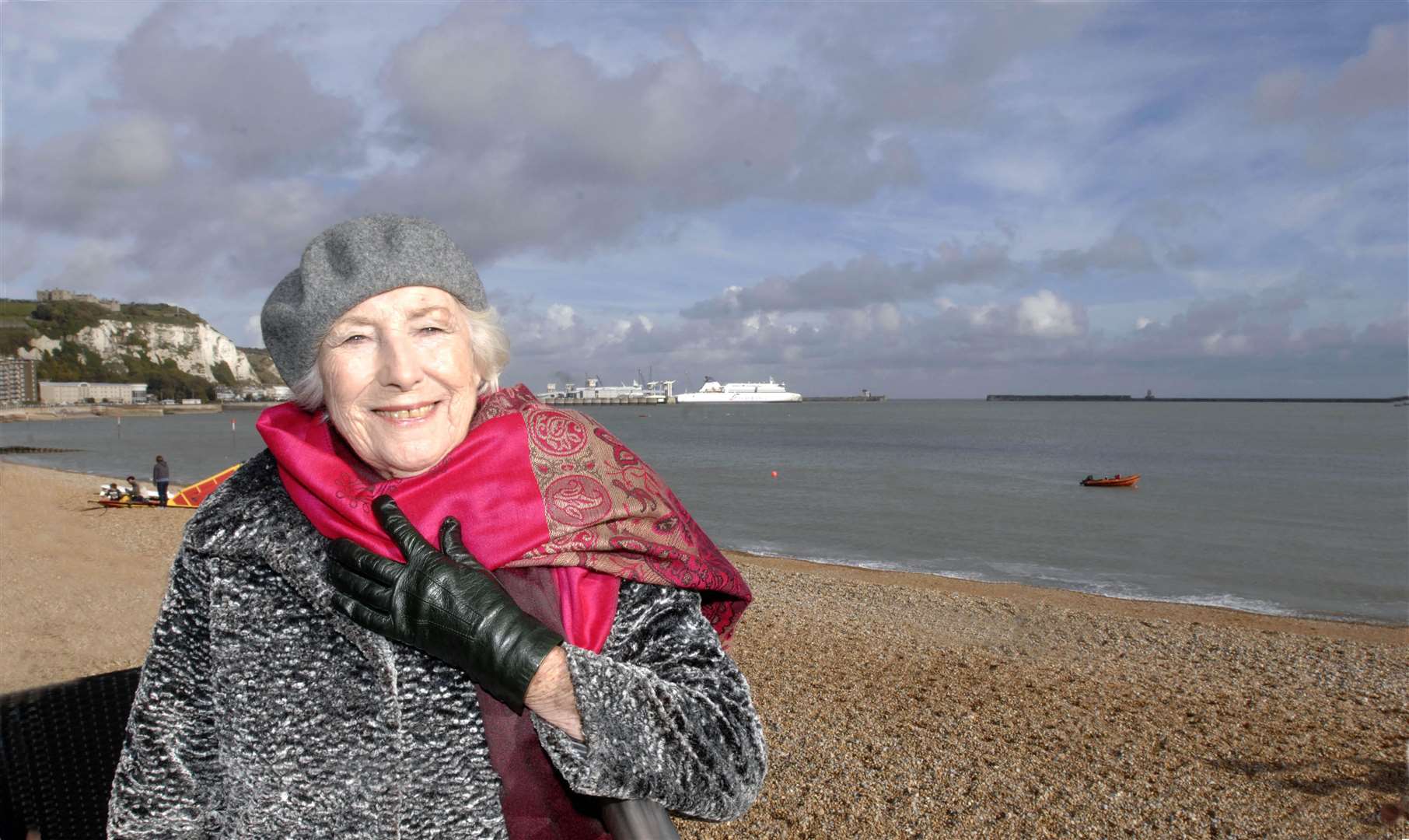 Dame Vera Lynn in Dover, 2010, for the launch of the People Port appeal fighting to keep the port in British ownership. This image was requested by her family for Dame Vera’s funeral. Picture: Mike Gunnill