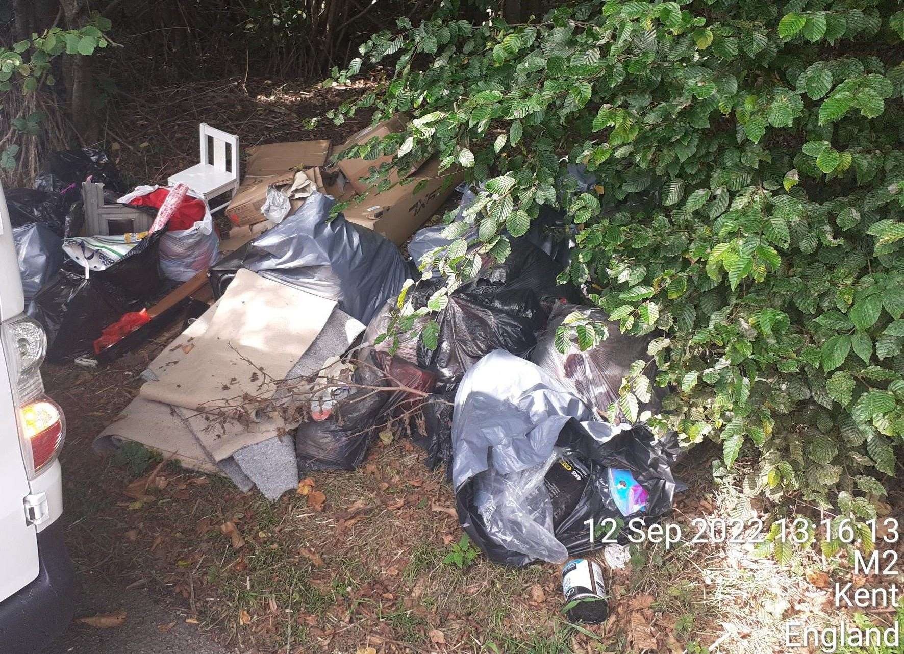 The rubbish was dumped around Faversham. Picture: Swale Borough Council