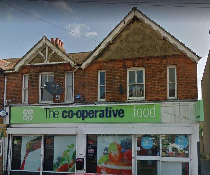 The man approached the mother and her child outside the Co-Op in Canterbury Street, Gillingham (3321269)