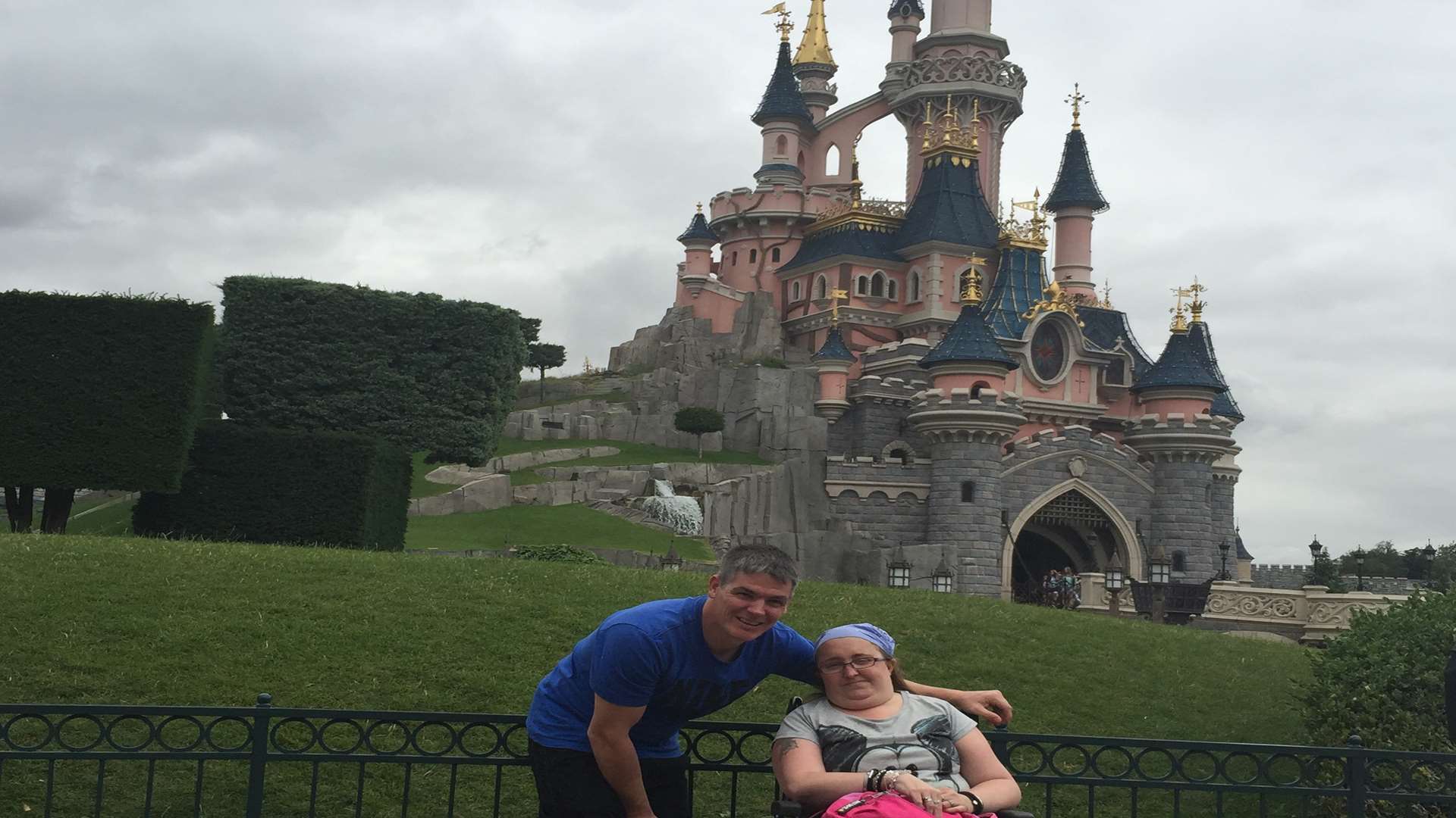 Melissa and Matt Chance enjoy precious moments at Disneyland Paris