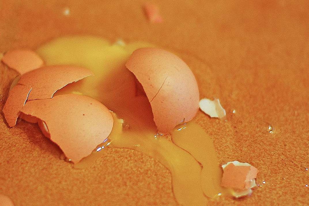 Broken egg: stock pic.