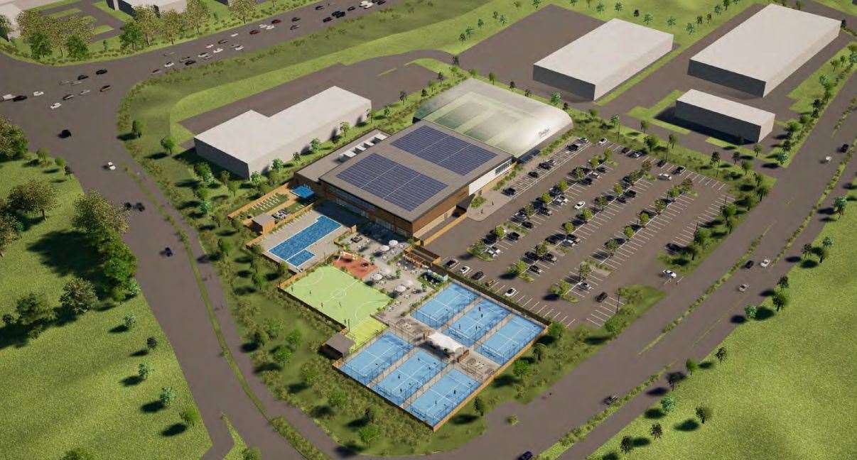 David Lloyd Leisure has earmarked a site on Ashford’s Waterbrook Park. Picture: Hadfield Cawkwell Davidson Limited