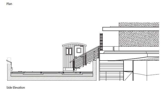 Drawing of the proposed Shepherds Hut for the viaduct. Photo: Planning documents, Blueprint Projects