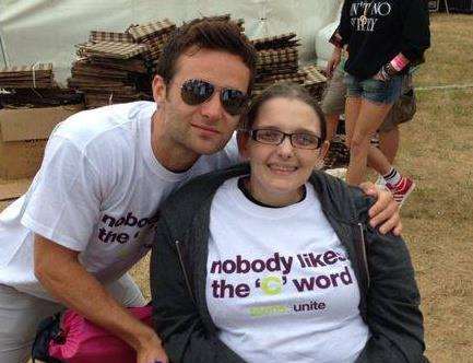 Becky with Harry Judd from McFly