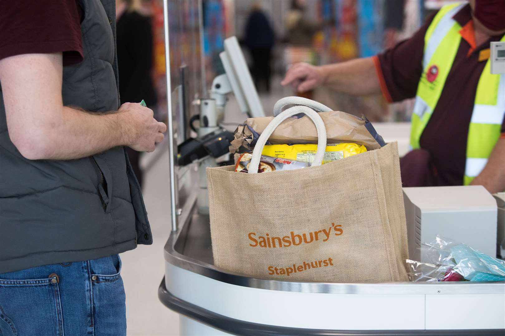 A good bunch of shopping! Pic Sainsbury's