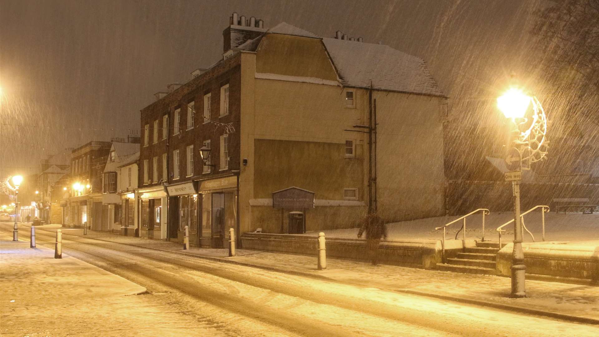 Rochester High Street in the snow. Picture: David Mathias