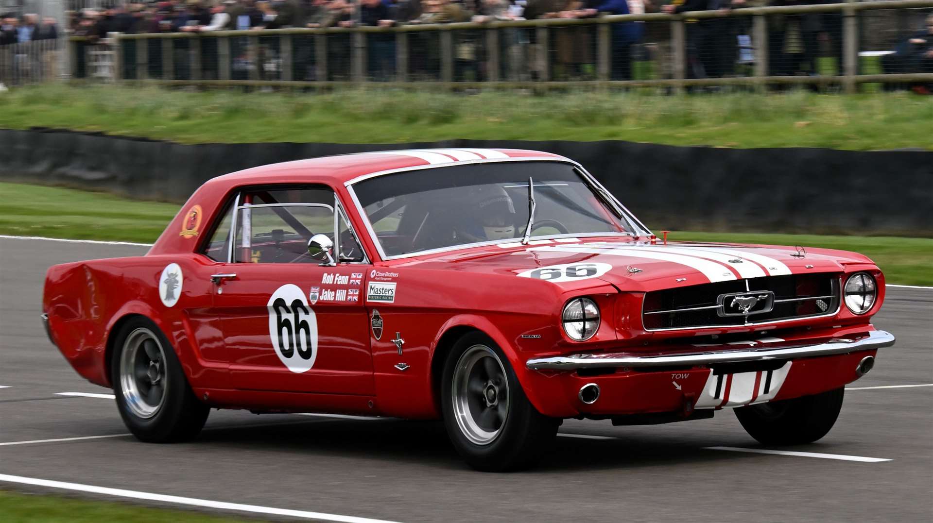 Jake Hill at the wheel of the Mustang he shared with Rob Fenn. Picture: Simon Hildrew