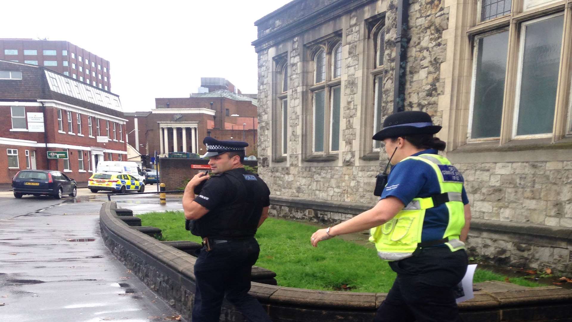 Police searching for McAvoy outside Maidstone Magistrates' Court after he went missing