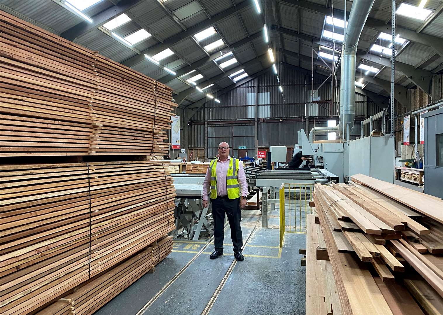 Neil Fuller at Alsford Timber Ltd on Darent Industrial Estate in Ray Lamb Way in Erith. Photo credit: Neil Fuller