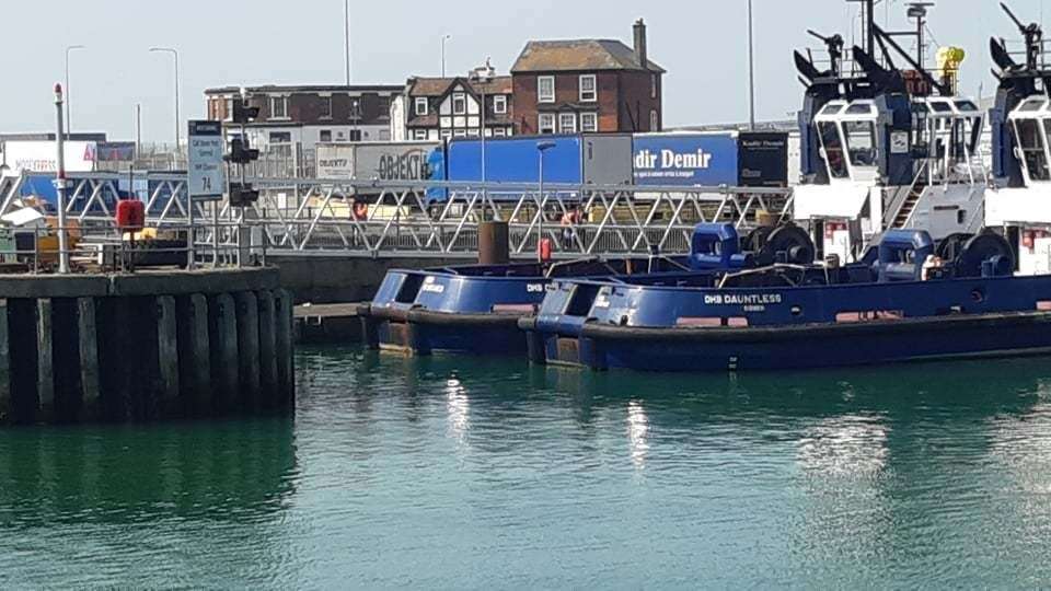 The Tug Haven area of Dover Western Docks. Picture Sam Lennon KMGroup