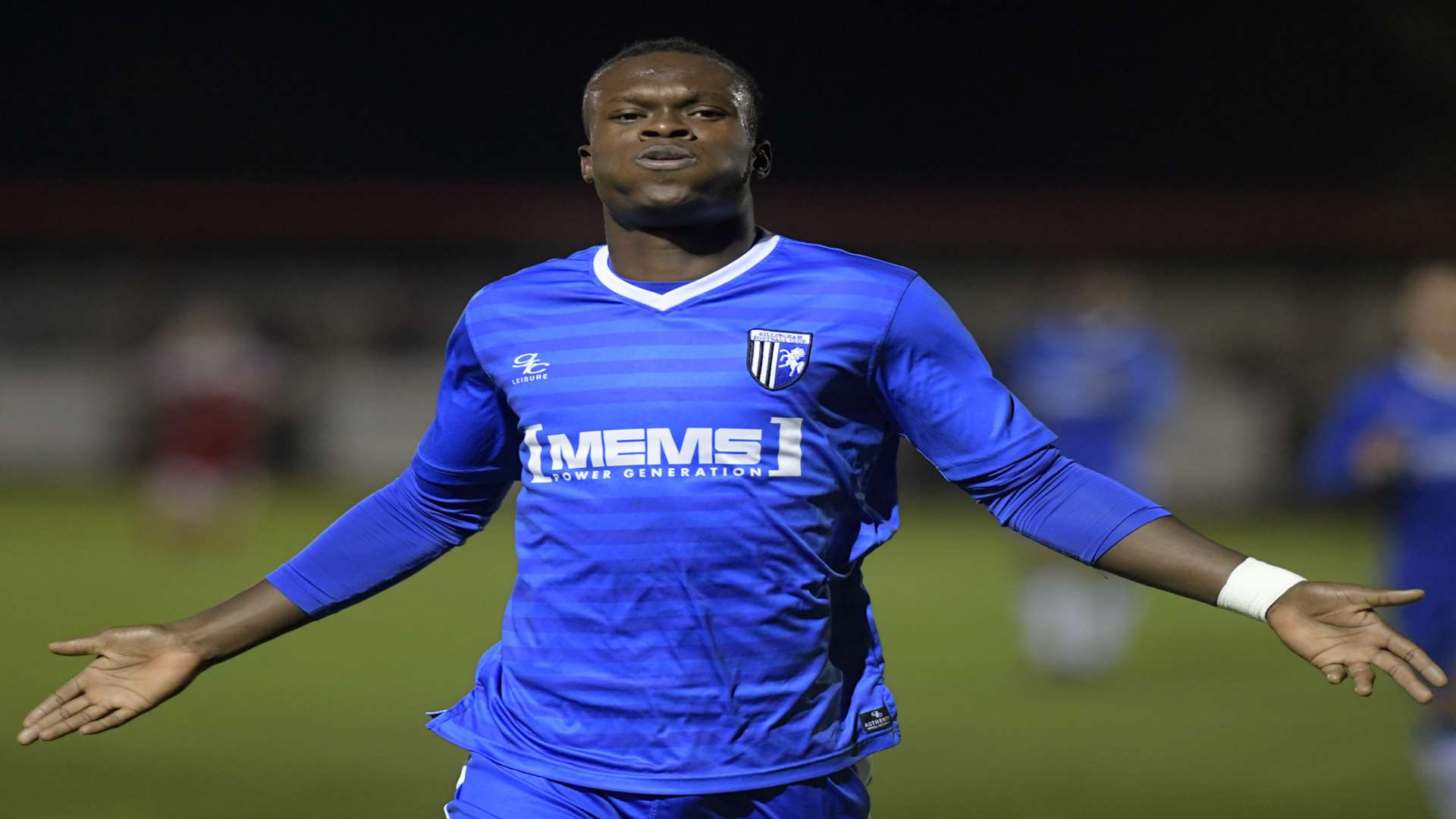 Young Gillingham striker Noel Mbo Picture: Barry Goodwin