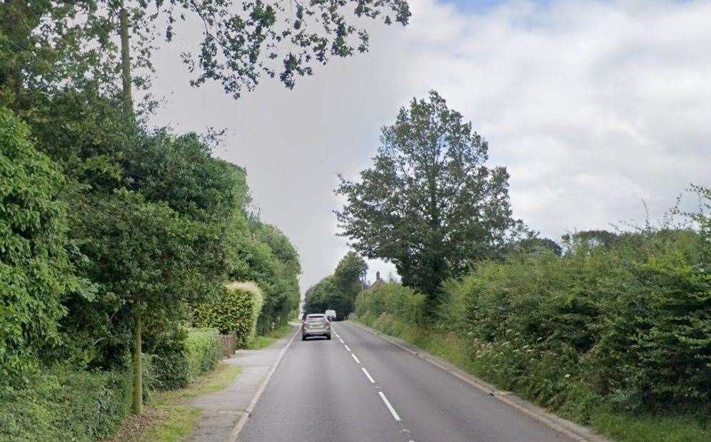 The A21 London Road and the A268 Hawkhurst Road (pictured) in Flimwell were closed following a fatal crash. Picture: google