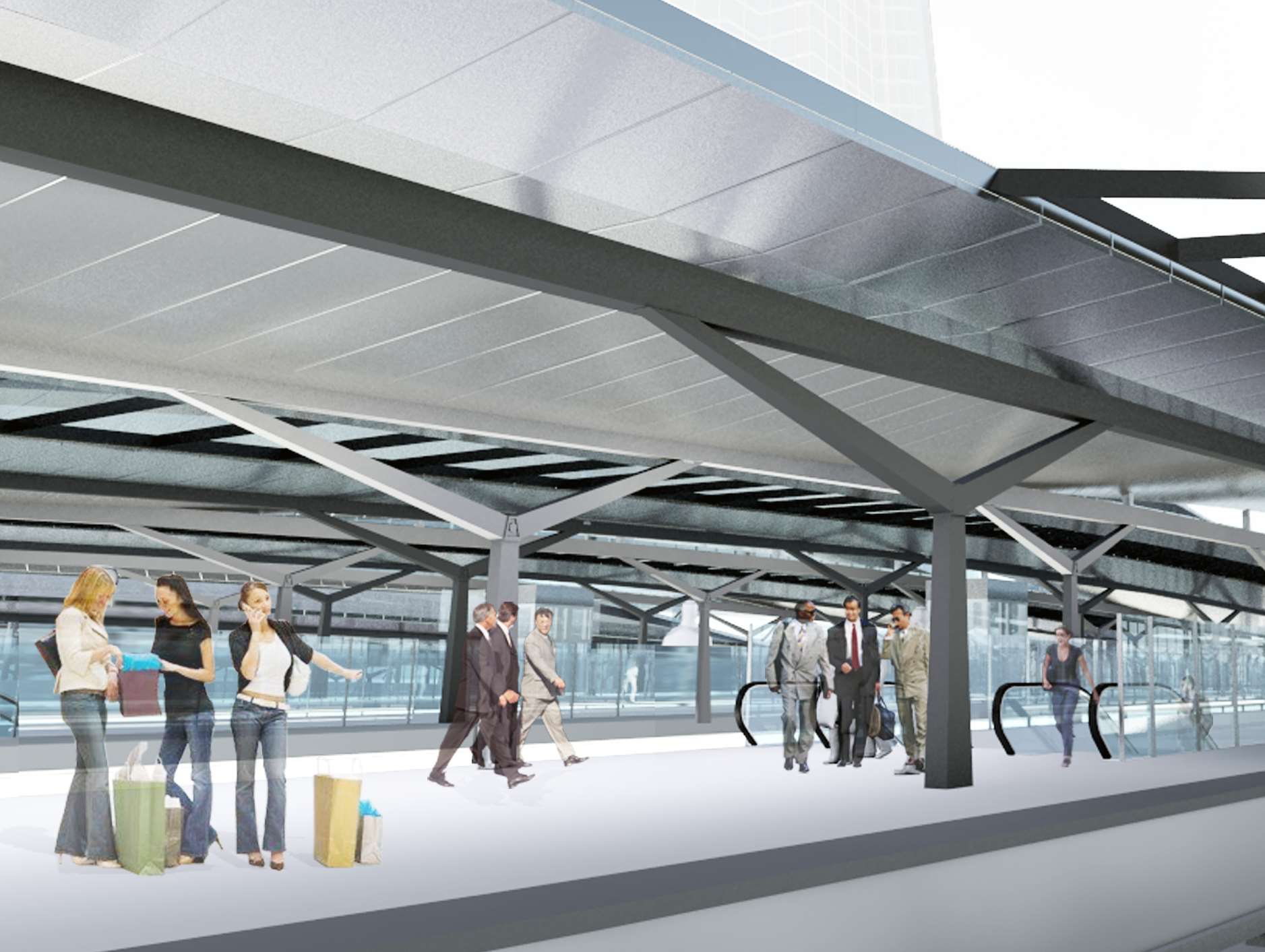 Artist's impression of revamped London Bridge platform