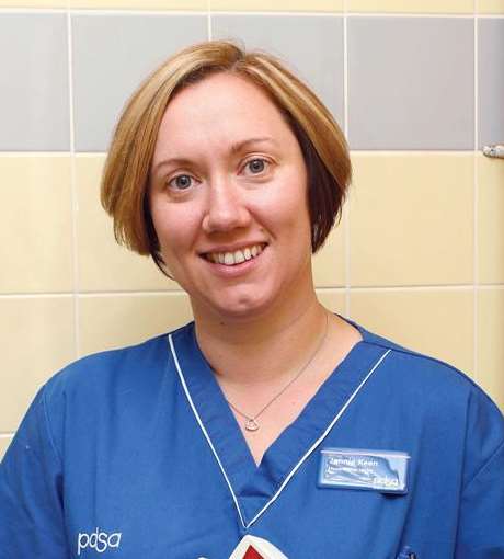 Jennie Keen, head nurse at PDSA Gillingham PetAid hospital