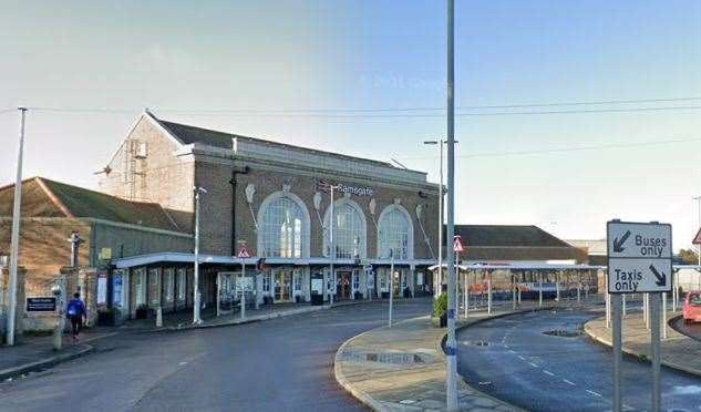 Police patrolled around Ramsgate Railway Station to speak with groups of youngsters. Stock picture