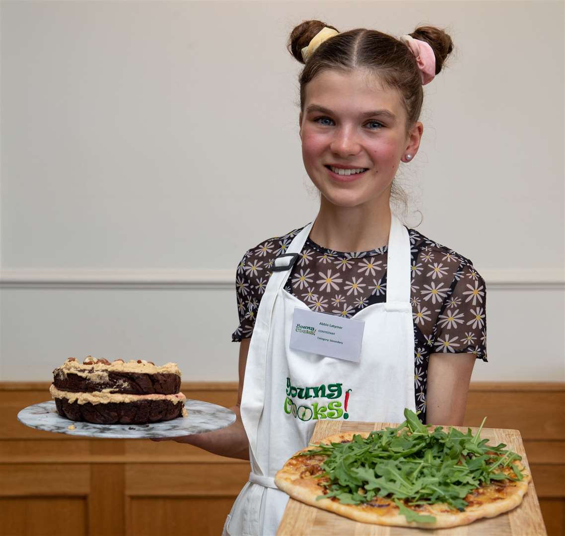 Abbie Latymer, overall winner of Young Cooks 2022, impressed judges with her dishes. Picture: KM Charity Team