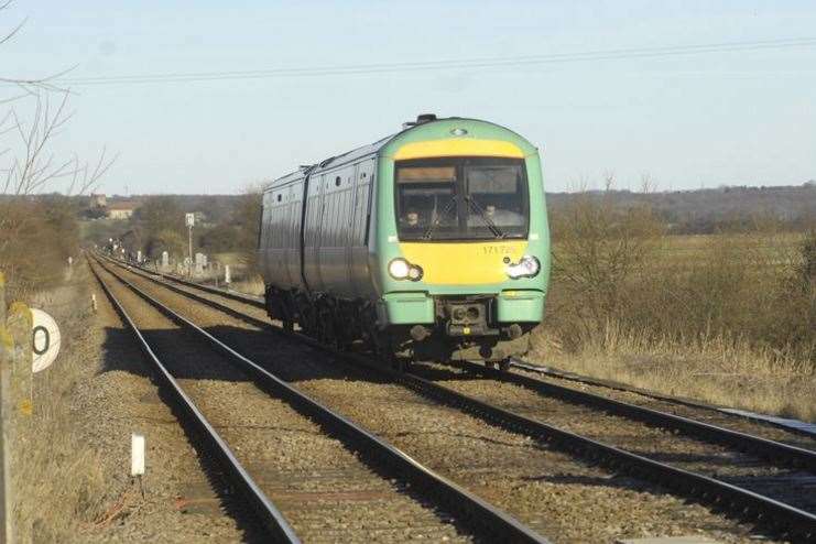 Southern trains operate in west Kent. Stock image