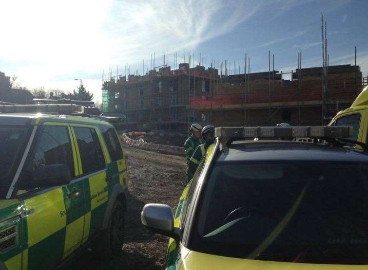 Emergency crews at the scene. Picture: SECAmb Hart.