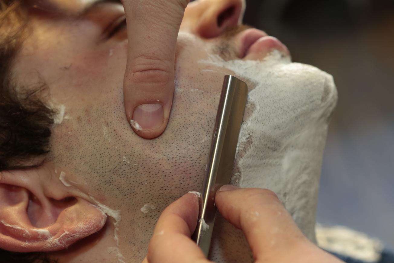 Mr Lawson offers a range of services including hot shaves and haircuts