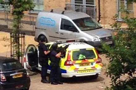 Armed police in South Darenth in an area around The Mill housing estate