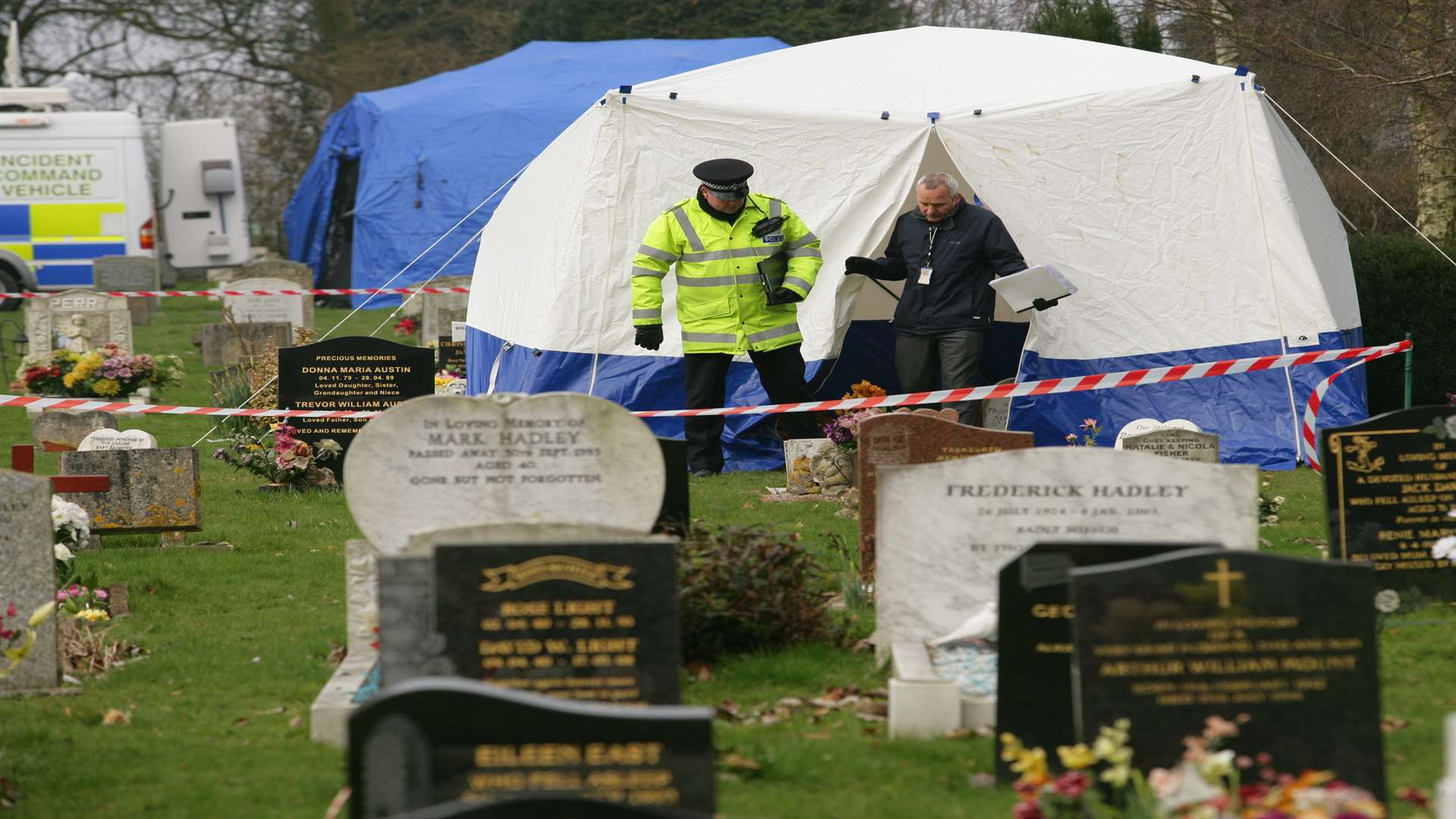 Police exhumed the body of Baby April in 2011 in order to obtain more DNA samples, in the hope of finding her killer. Picture: Martin Apps