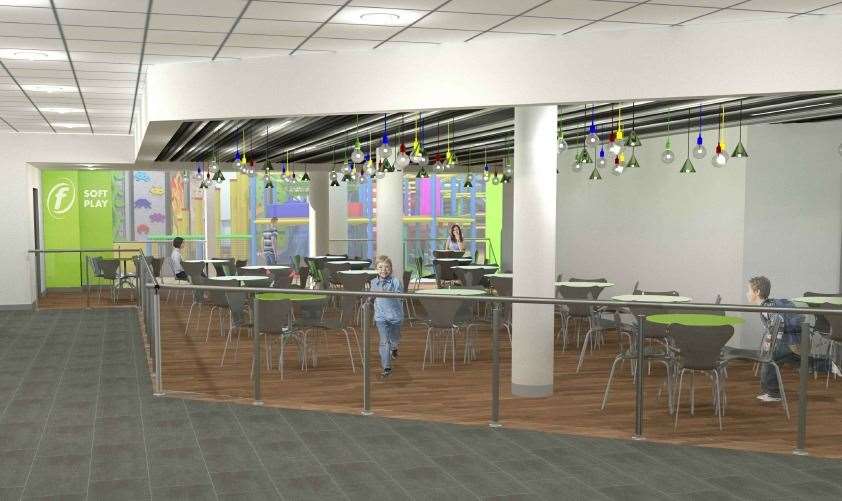 A new cafe and soft play area are included in the project