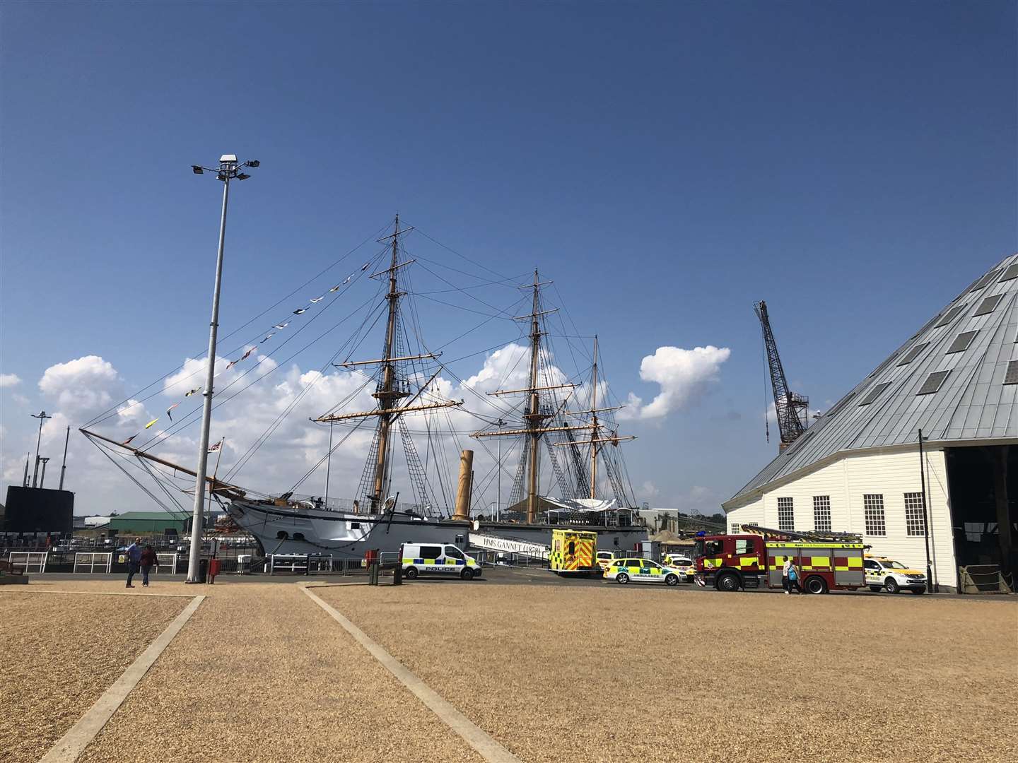 Emergency services at Chatham Dockyard. Photo C Lloyd (3062713)