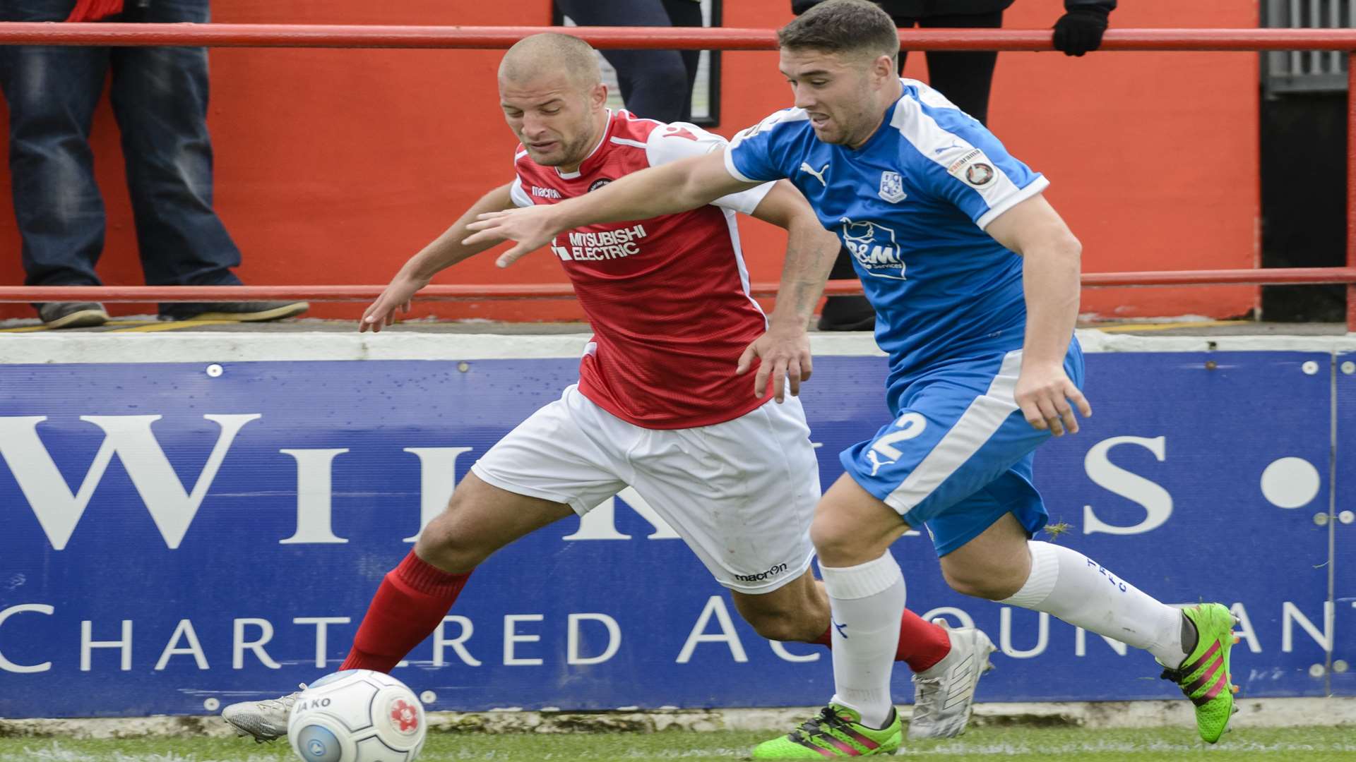 Luke Coulson ended Ebbsfleet's goal drought Picture: Andy Payton
