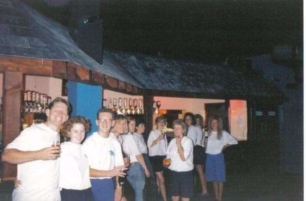 Uniformly classy at JJ's in the 1990s. Picture: George Beresford