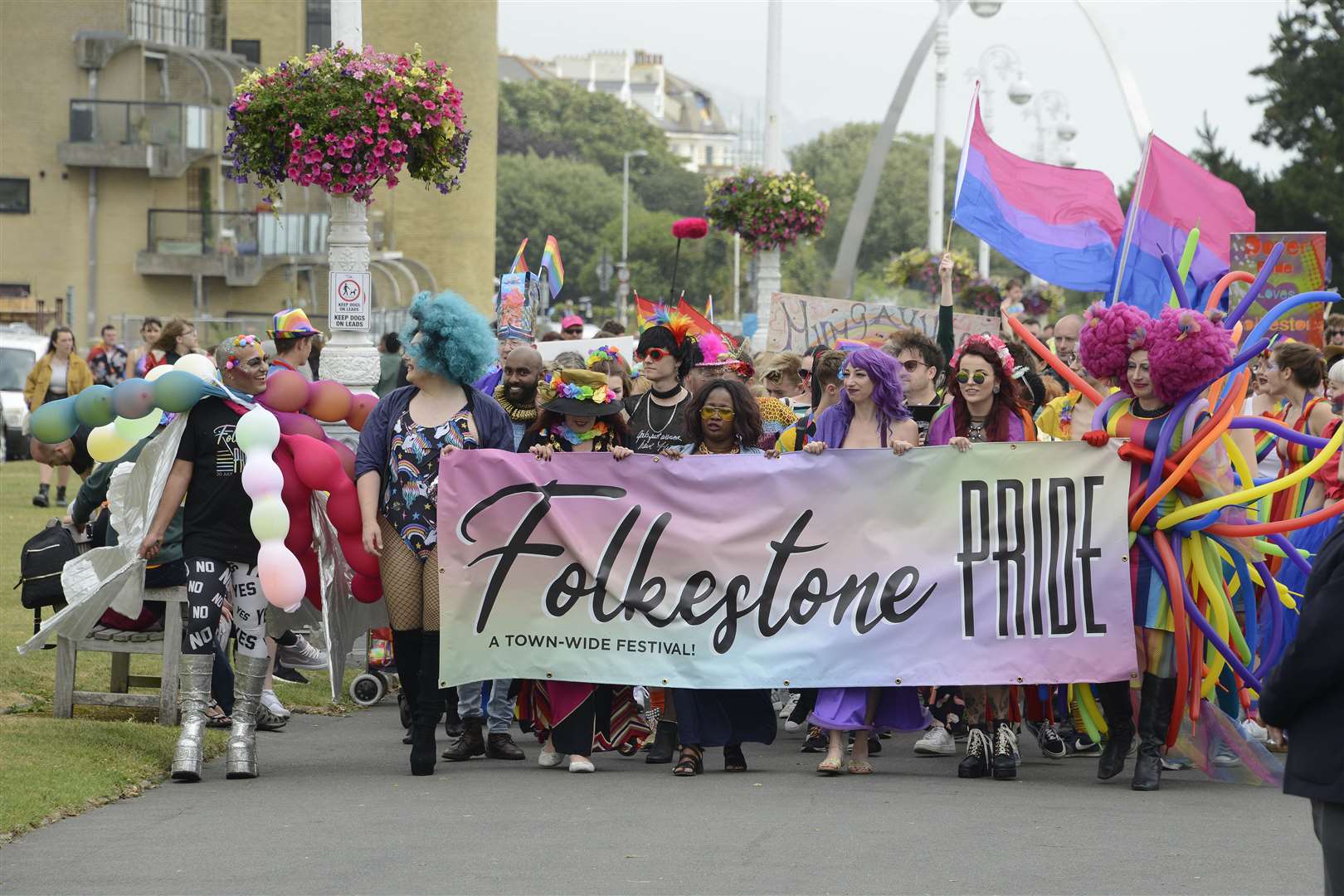 The Folkestone Pride parade in 2019. Picture: Paul Amos