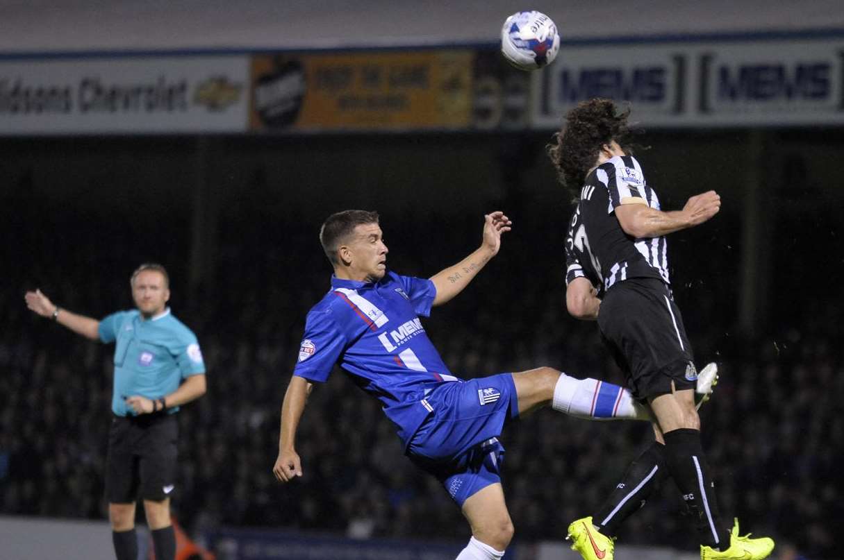 The Gills attracted over 10,000 fans to Priestfield for a second round tie with Newcastle United last season Picture: Barry Goodwin