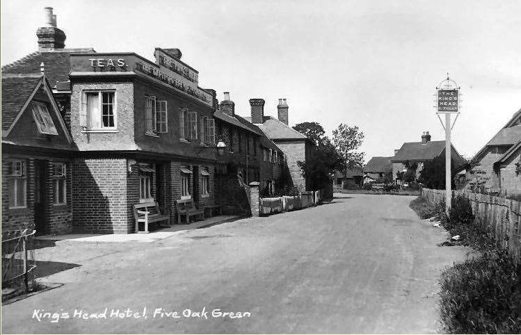 The pub in its heyday, from a 1930s postcard