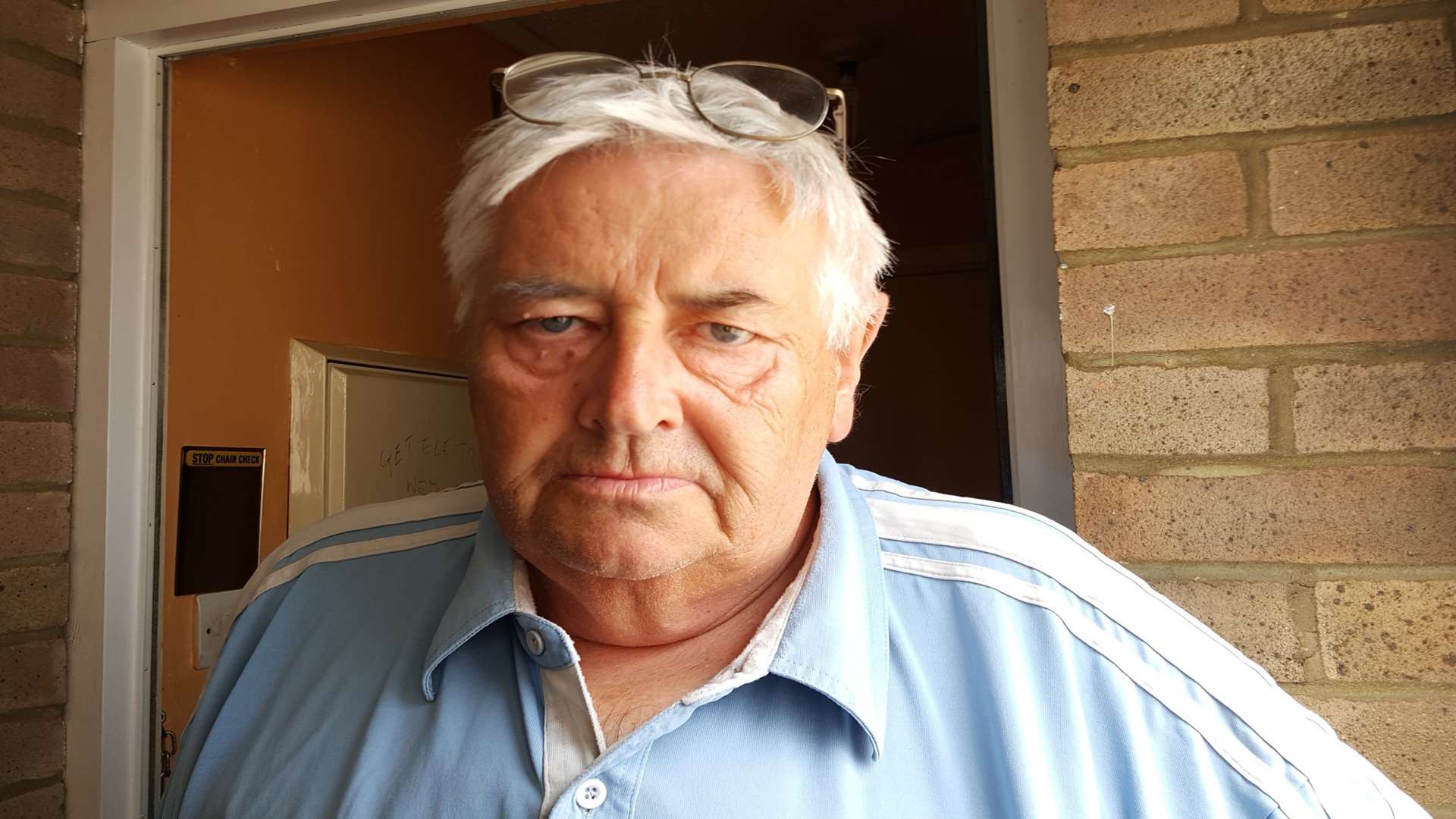 Anthony Bush, who lives on the seventh floor of Margaret Court