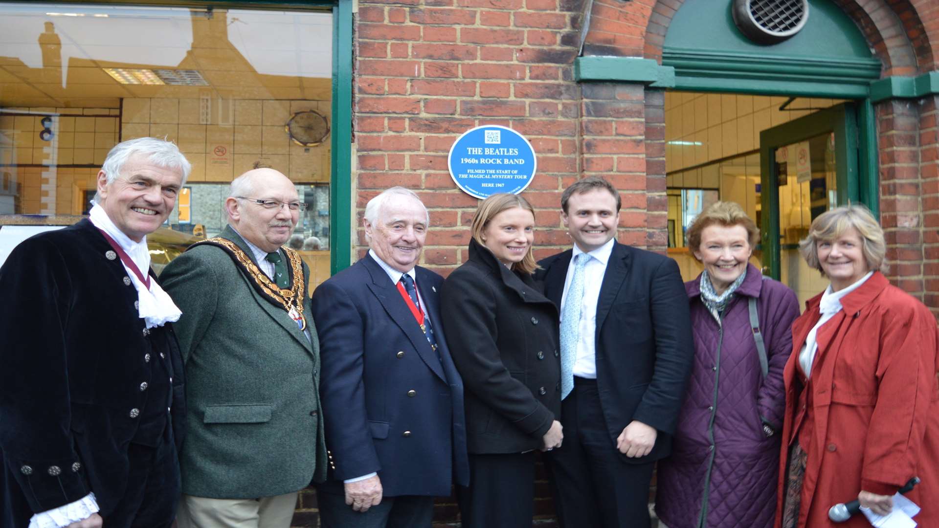 A ceremony was held to mark the unveiling of the plaques