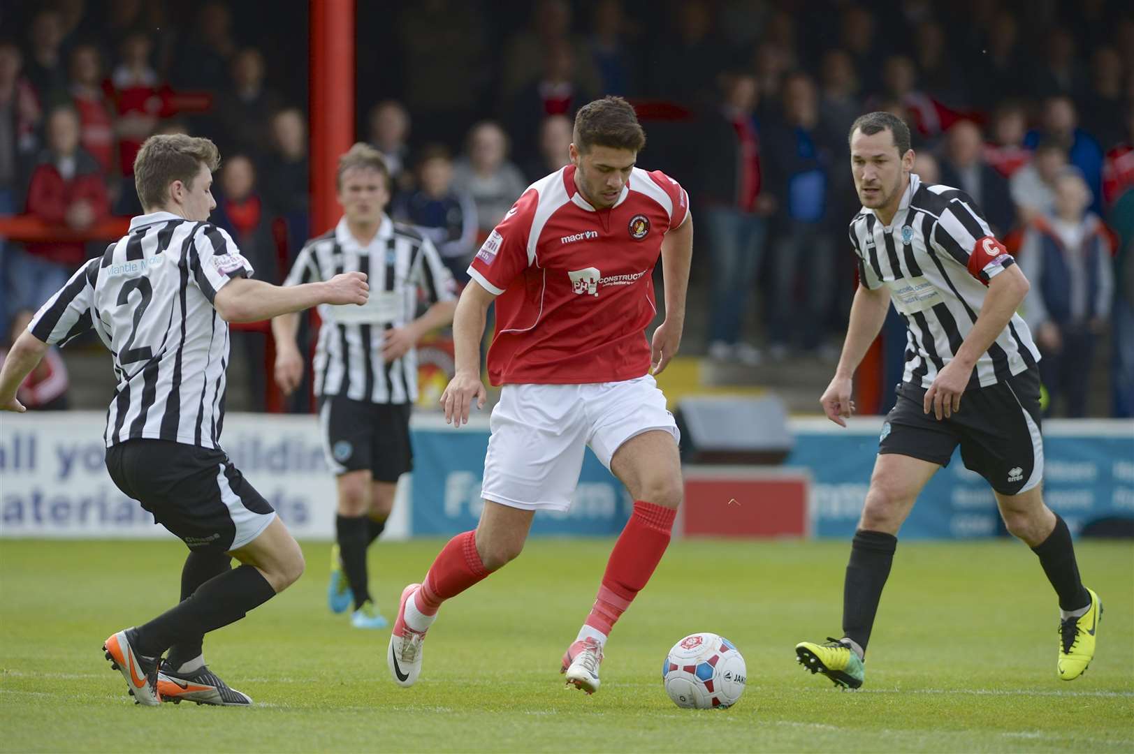 Michael Thalassitis on the ball for Ebbsfleet Picture: Andy Payton