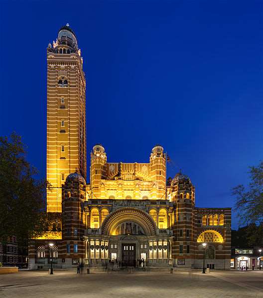 Westminster Cathedral is built in a neo-Byzantine-style. Stock picture