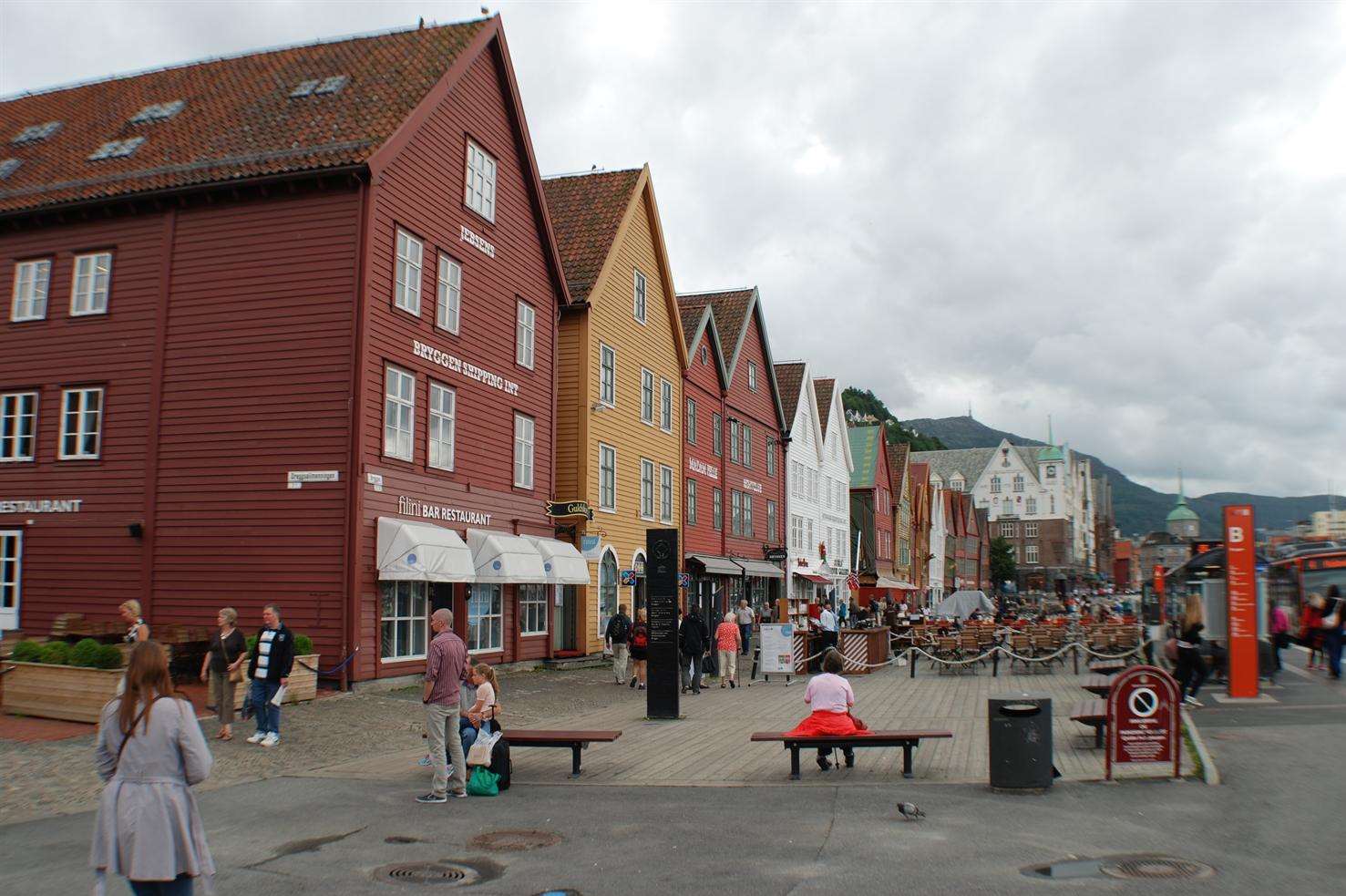 The city of Bergen, Norway