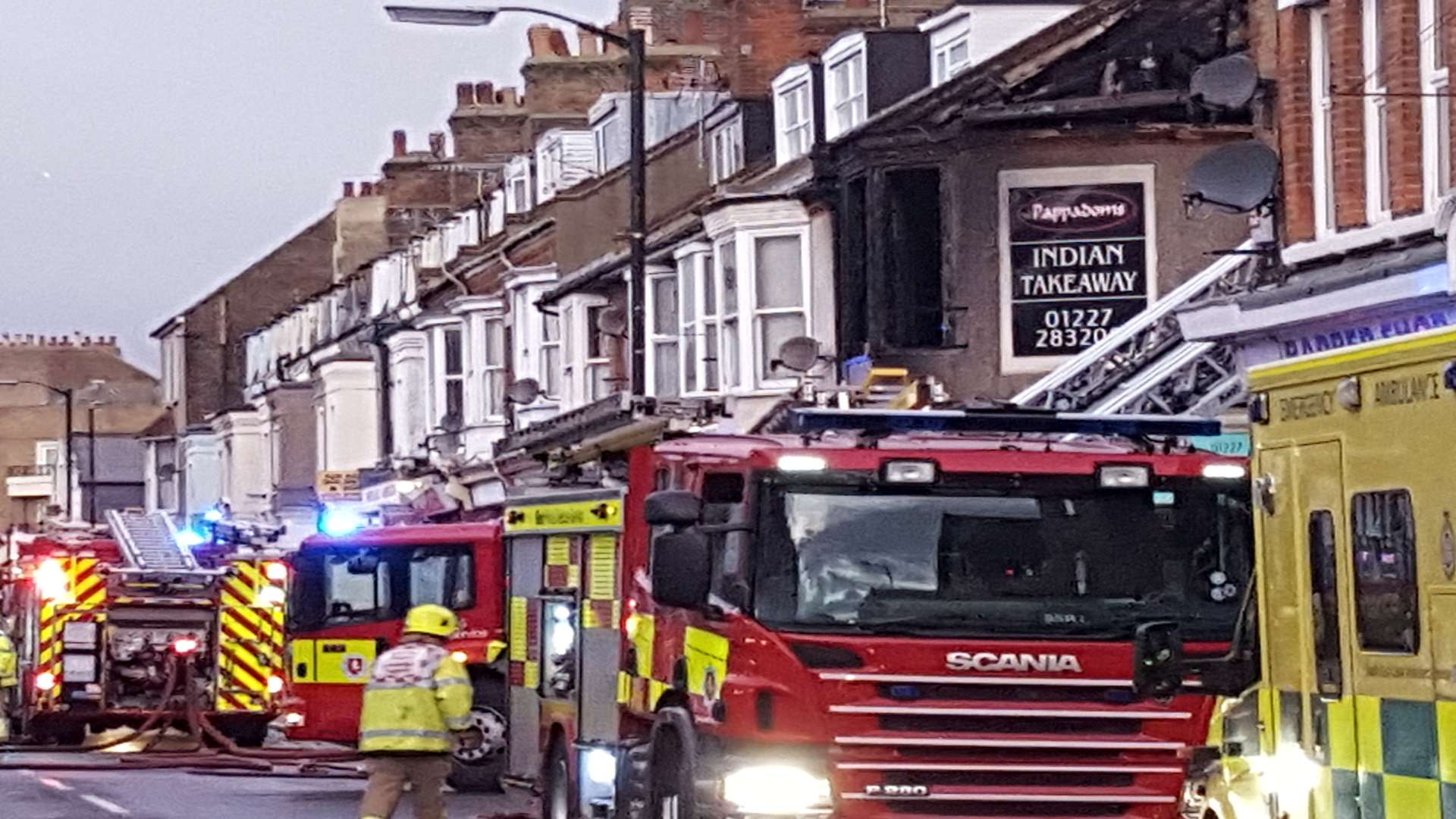 A serious flat fire sparked a huge emergency response