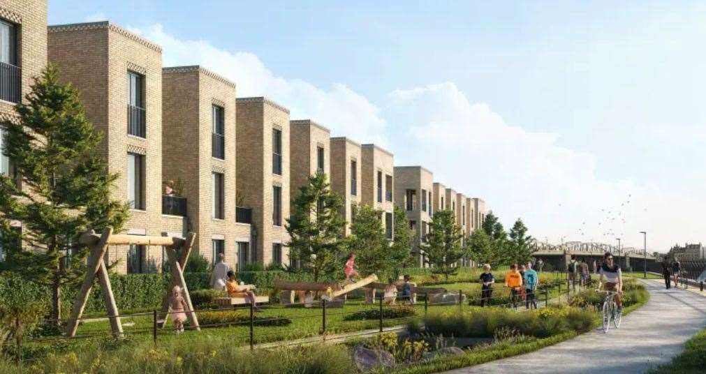 A quarter of the properties would be classed as affordable housing. Picture: Medway Development Company