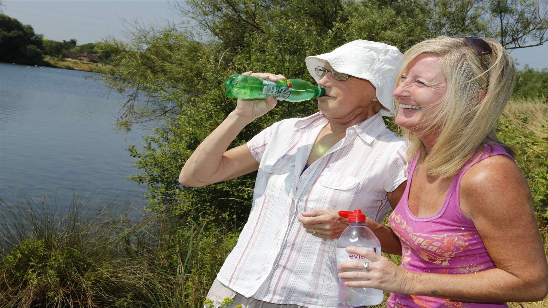 Health bosses have warned people to take care in the sun - and drink plenty of water