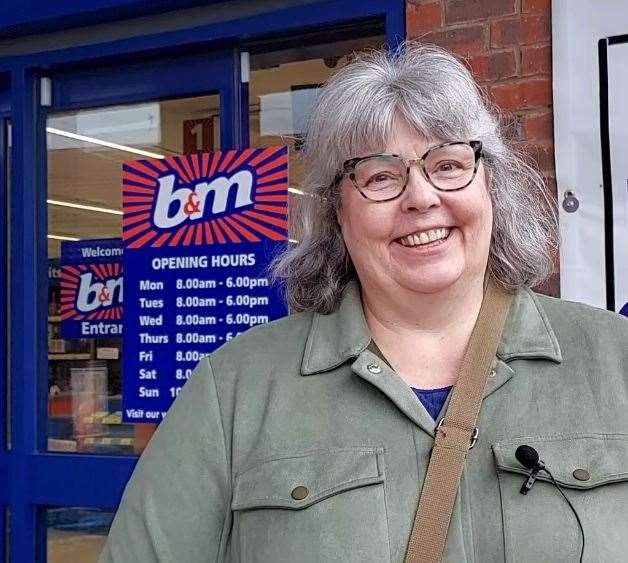 B&M customer Dawn Crouch shared her excitement for the stores opening