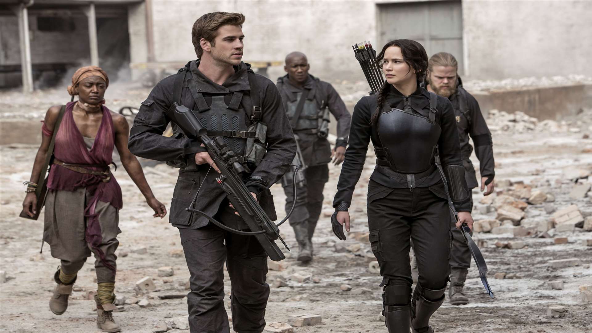 The Hunger Games: Mockingjay - Part 1, with Liam Hemsworth and Jennifer Lawrence. Picture: PA Photo/Handout/Universal